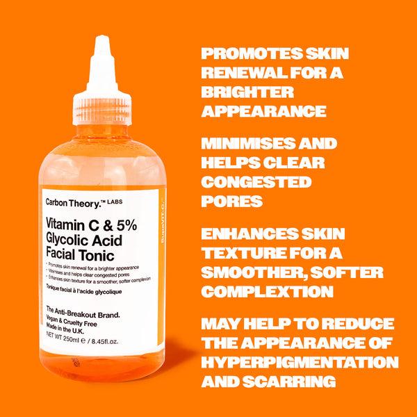 Carbon Theory SupaVIT-C - 5% Glycolic & Vitamin C Facial Tonic
