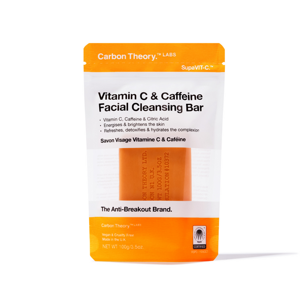 carbon theory Vitamin C & Caffeine Facial Cleansing Bar