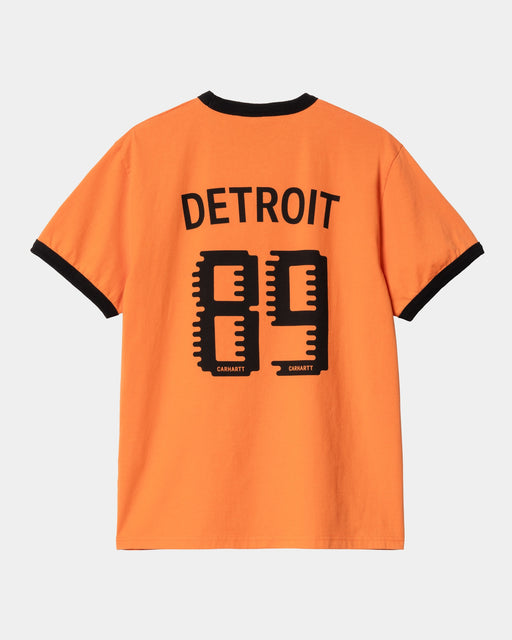 Carhartt Work In Progress Carhartt WIP 89 Ringer T-Shirt | Pumpkin / Black