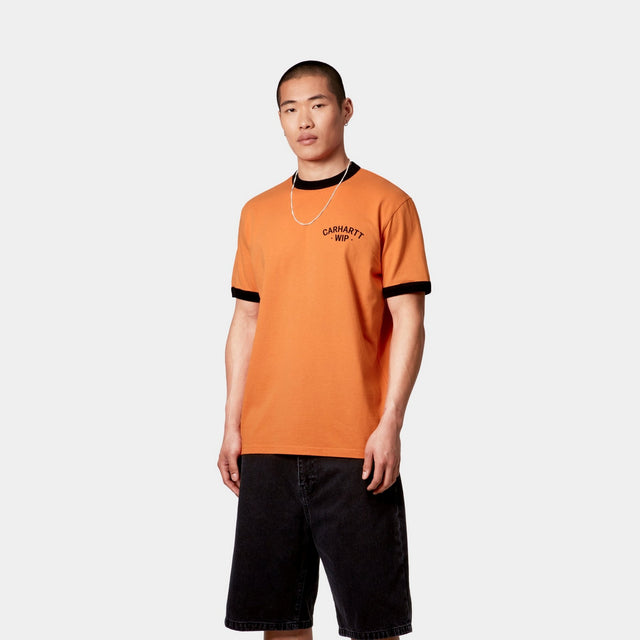 Carhartt Work In Progress Carhartt WIP 89 Ringer T-Shirt | Pumpkin / Black