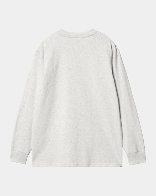 Carhartt Work In Progress Carhartt WIP American Script Long Sleeve T-Shirt | Ash Heather