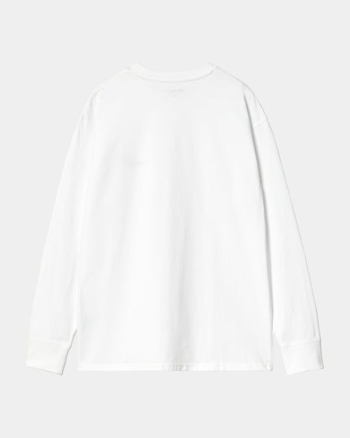 Carhartt Work In Progress Carhartt WIP American Script Long Sleeve T-Shirt | White