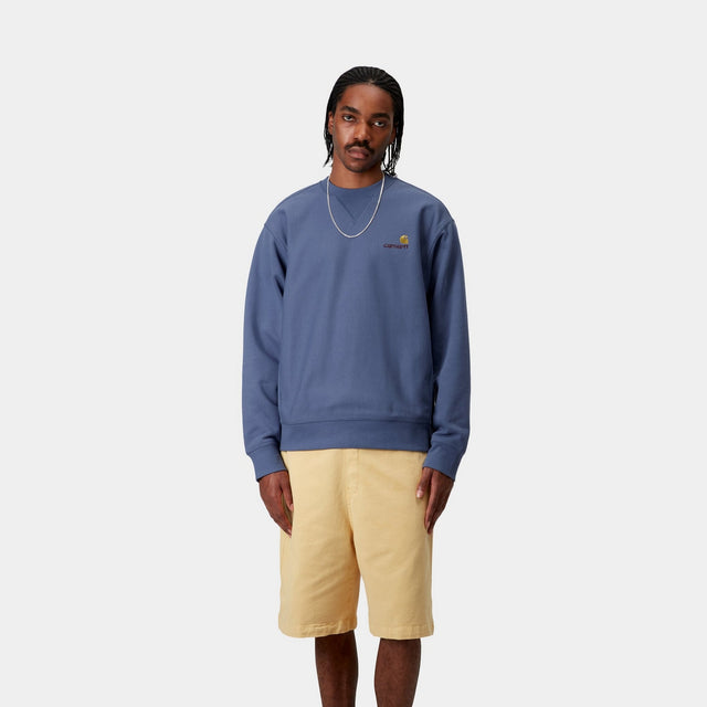 Carhartt Work In Progress Carhartt WIP American Script Sweatshirt | Blue Iris