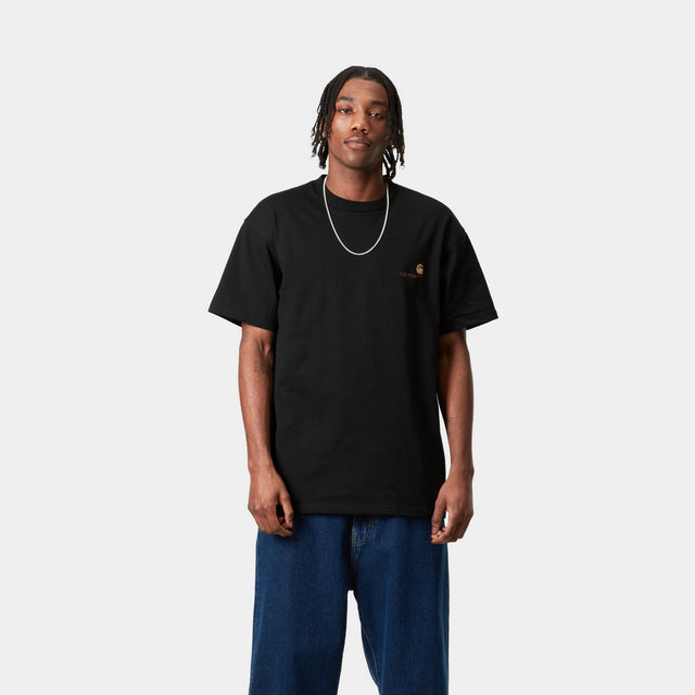 Carhartt Work In Progress Carhartt WIP American Script T-Shirt | Black