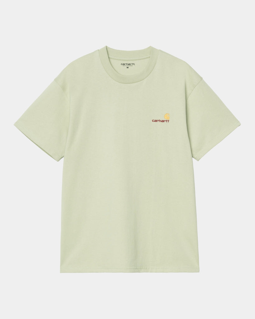 carhartt work in progress Carhartt WIP American Script T-Shirt | Pale Olive