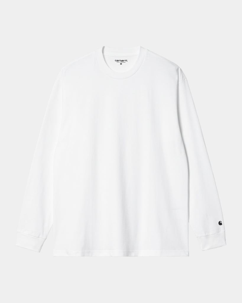 carhartt work in progress Carhartt WIP Base Long SleeveT-Shirt | White / Black