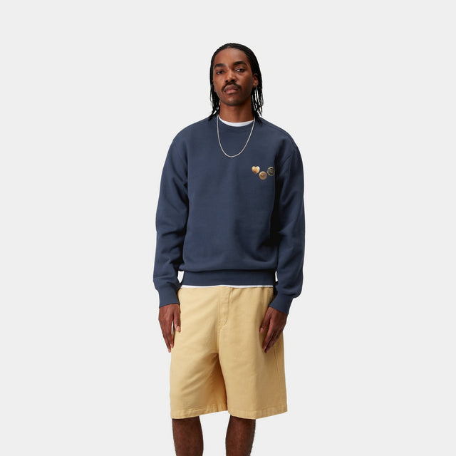Carhartt Work In Progress Carhartt WIP Button Sweatshirt | Blue