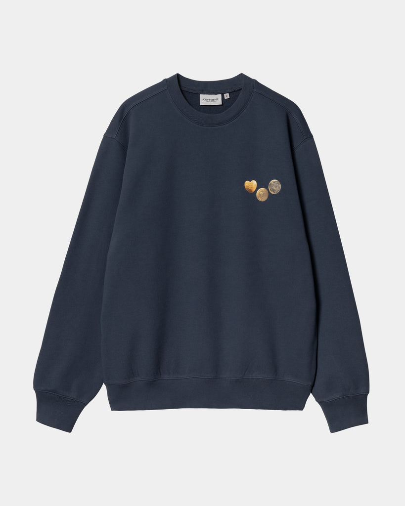 carhartt work in progress Carhartt WIP Button Sweatshirt | Blue