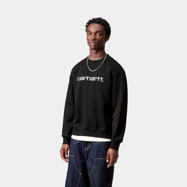 Carhartt Work In Progress Carhartt WIP Carhartt Sweatshirt | Black / White