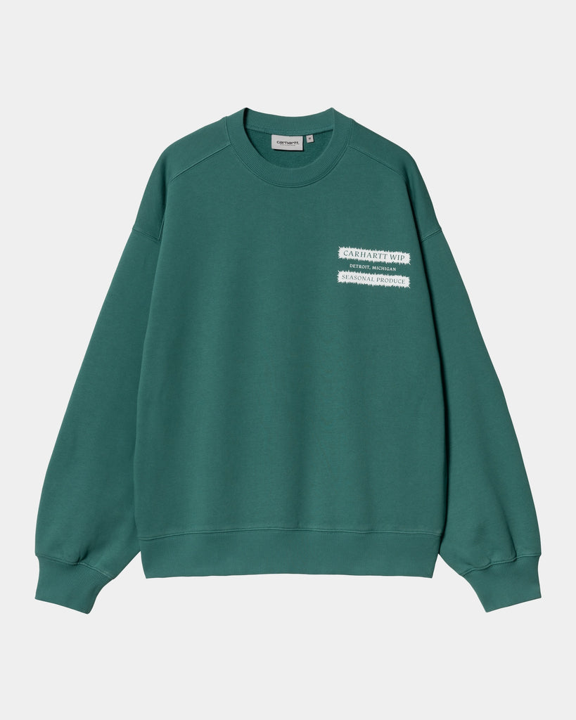 carhartt work in progress Carhartt WIP Catalogue Sweatshirt | Rainforest / White