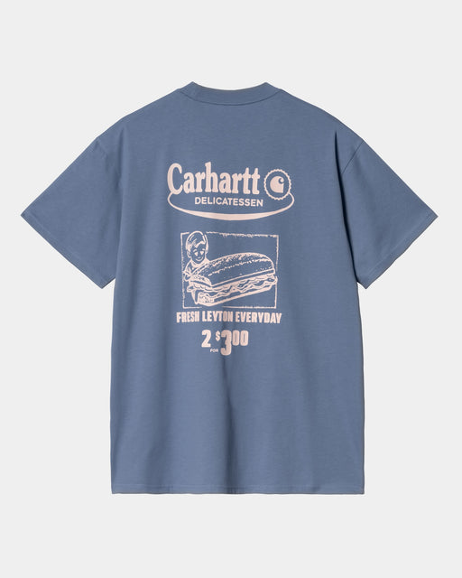 Carhartt Work In Progress Carhartt WIP Catalogue T-Shirt | Blue Iris / Air Pink