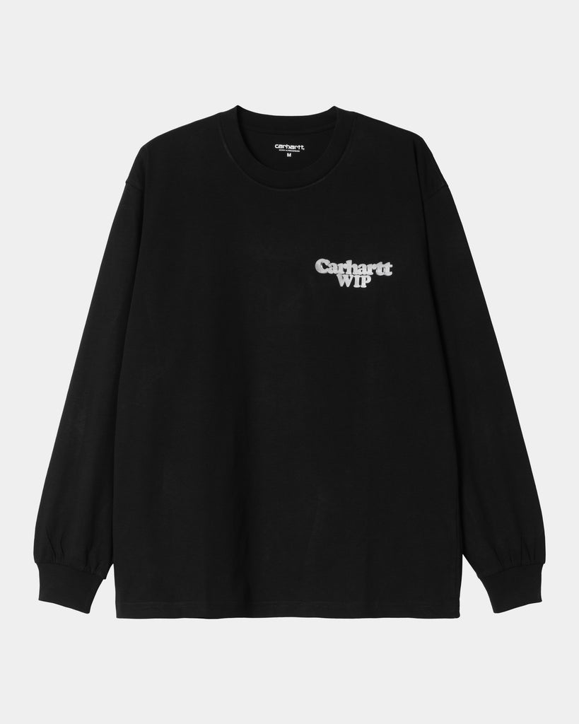 carhartt work in progress Carhartt WIP Chain Link Long Sleeve T-Shirt | Black / Silver
