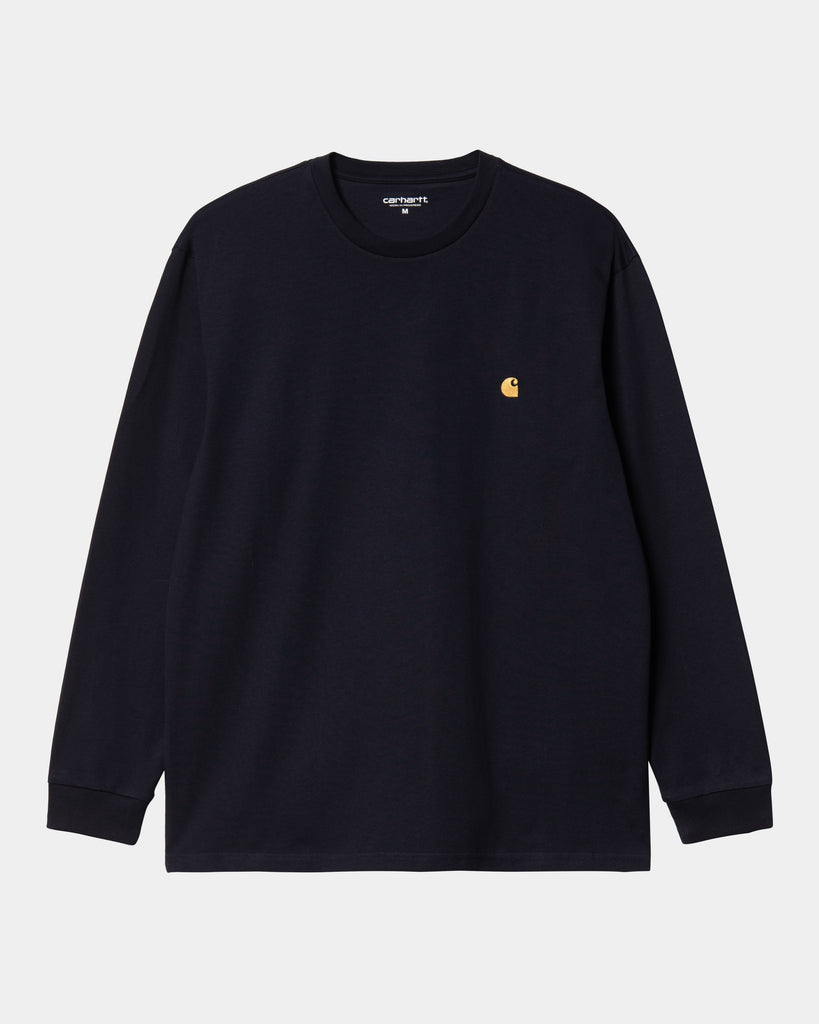 carhartt work in progress Carhartt WIP Chase Long Sleeve T-Shirt | Dark Navy