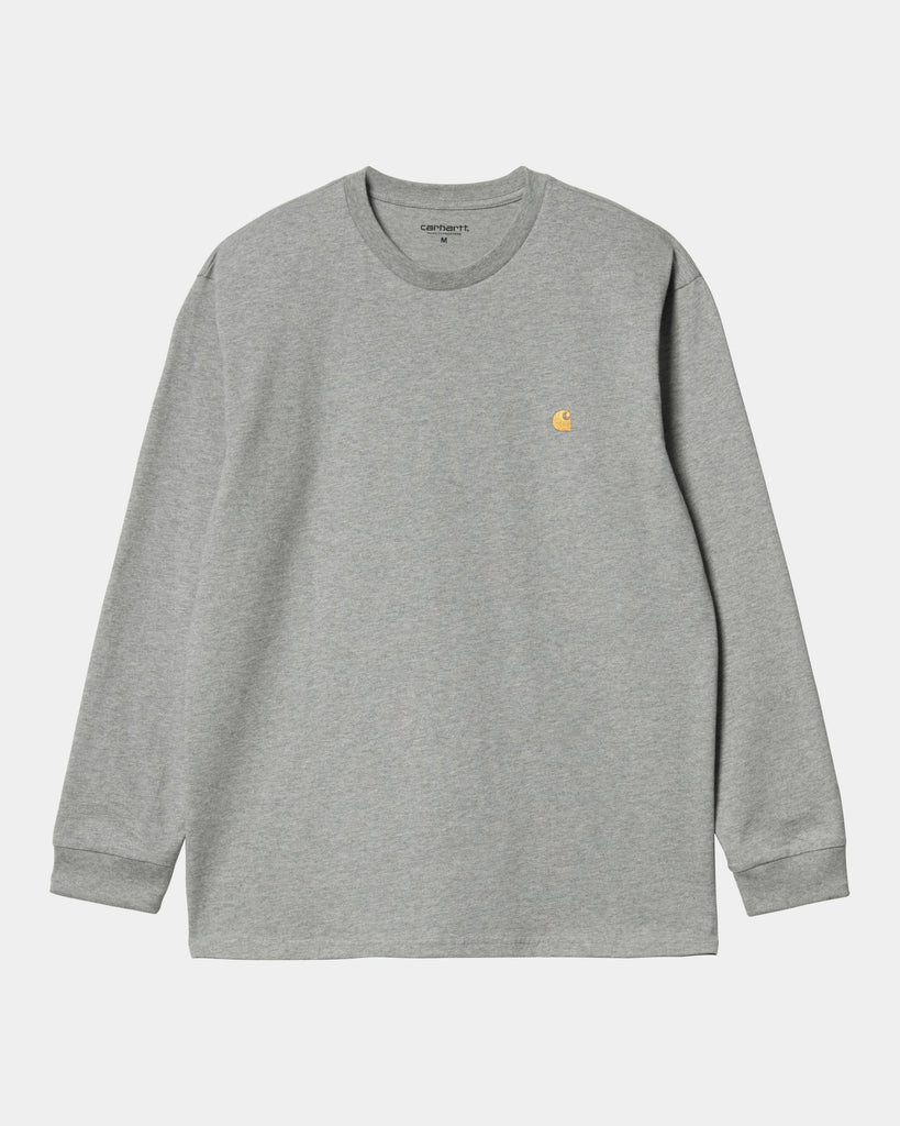 carhartt work in progress Carhartt WIP Chase Long Sleeve T-Shirt | Grey Heather