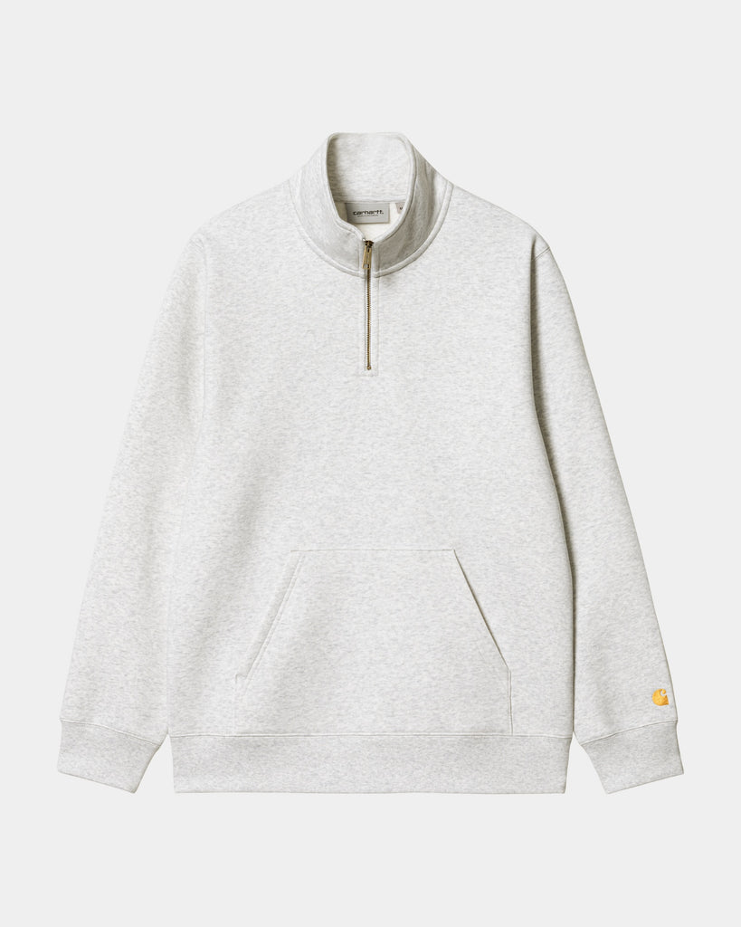 carhartt work in progress Carhartt WIP Chase Neck Zip Sweatshirt | Ash Heather