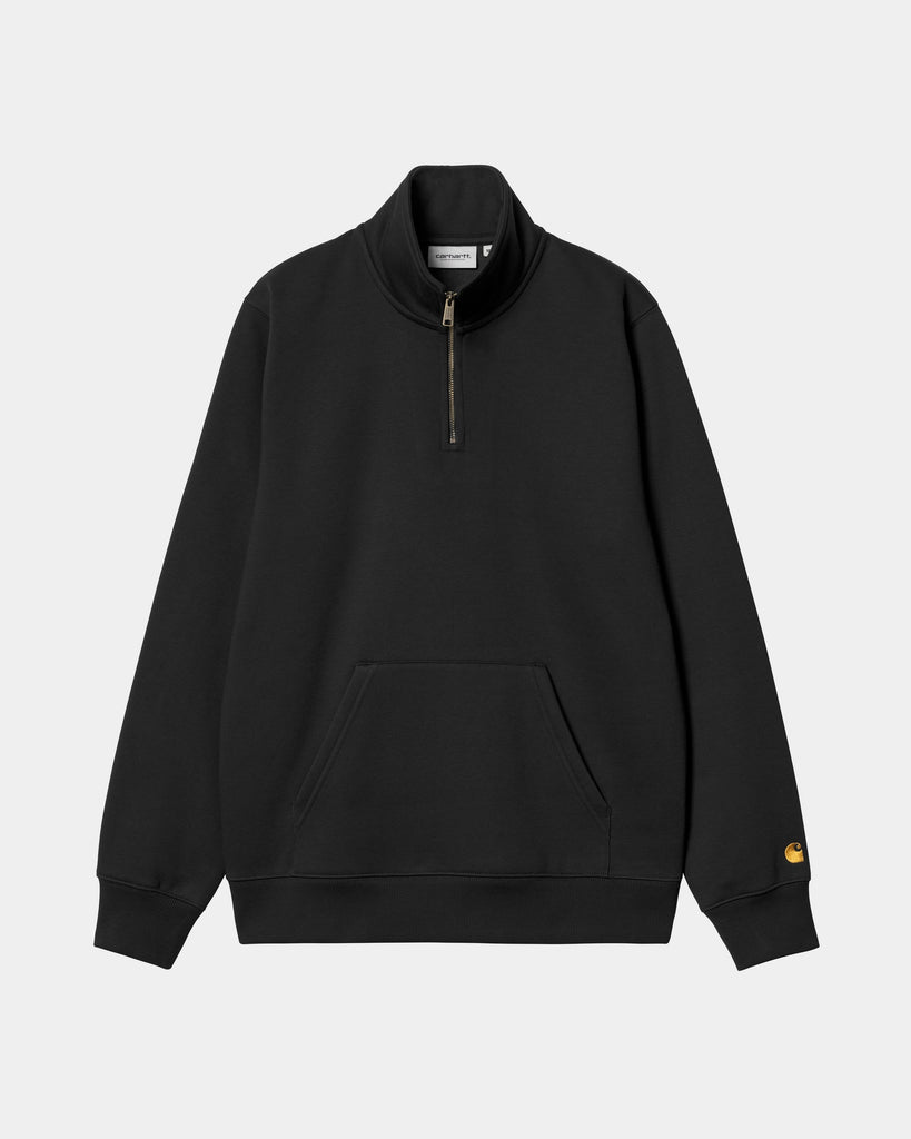carhartt work in progress Carhartt WIP Chase Neck Zip Sweatshirt | Black