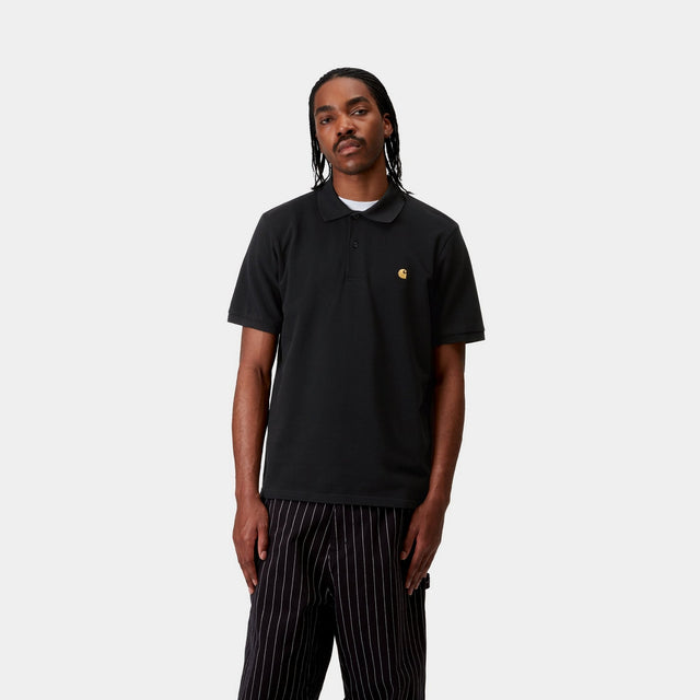 Carhartt Work In Progress Carhartt WIP Chase Pique Polo | Black