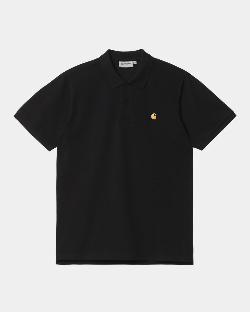 carhartt work in progress Carhartt WIP Chase Pique Polo | Black