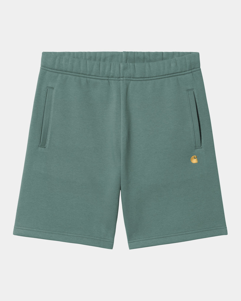 carhartt work in progress Carhartt WIP Chase Sweat Short | Silver Pine