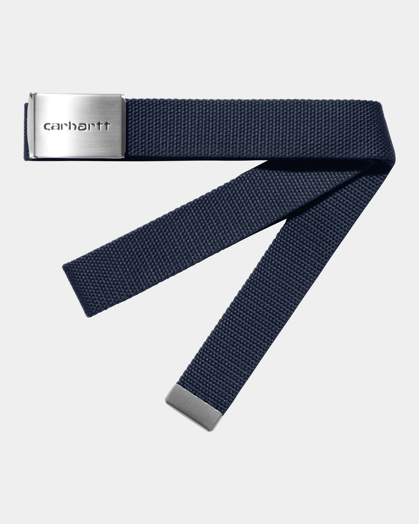 carhartt work in progress Carhartt WIP Clip Belt Chrome | Air Force Blue