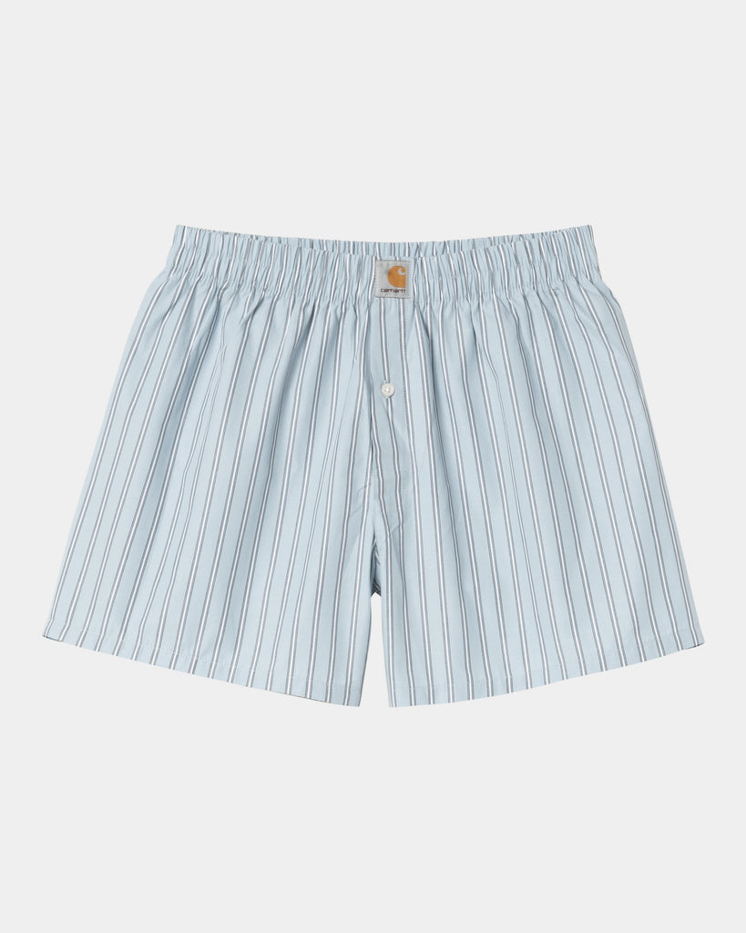 carhartt work in progress Carhartt WIP Cotton Boxer | Blue Fog Grimsby Stripe