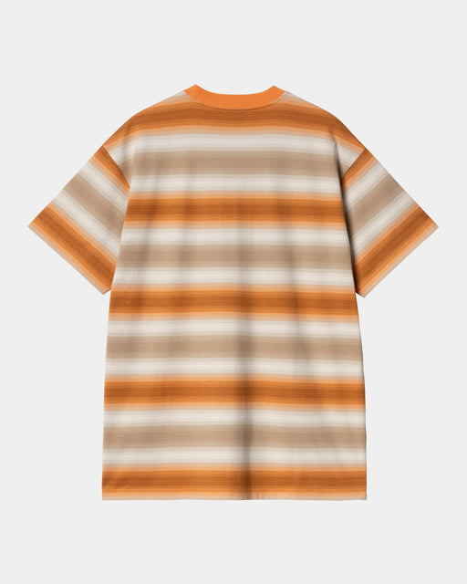 Carhartt Work In Progress Carhartt WIP Dashner Stripe T-Shirt | Pumpkin