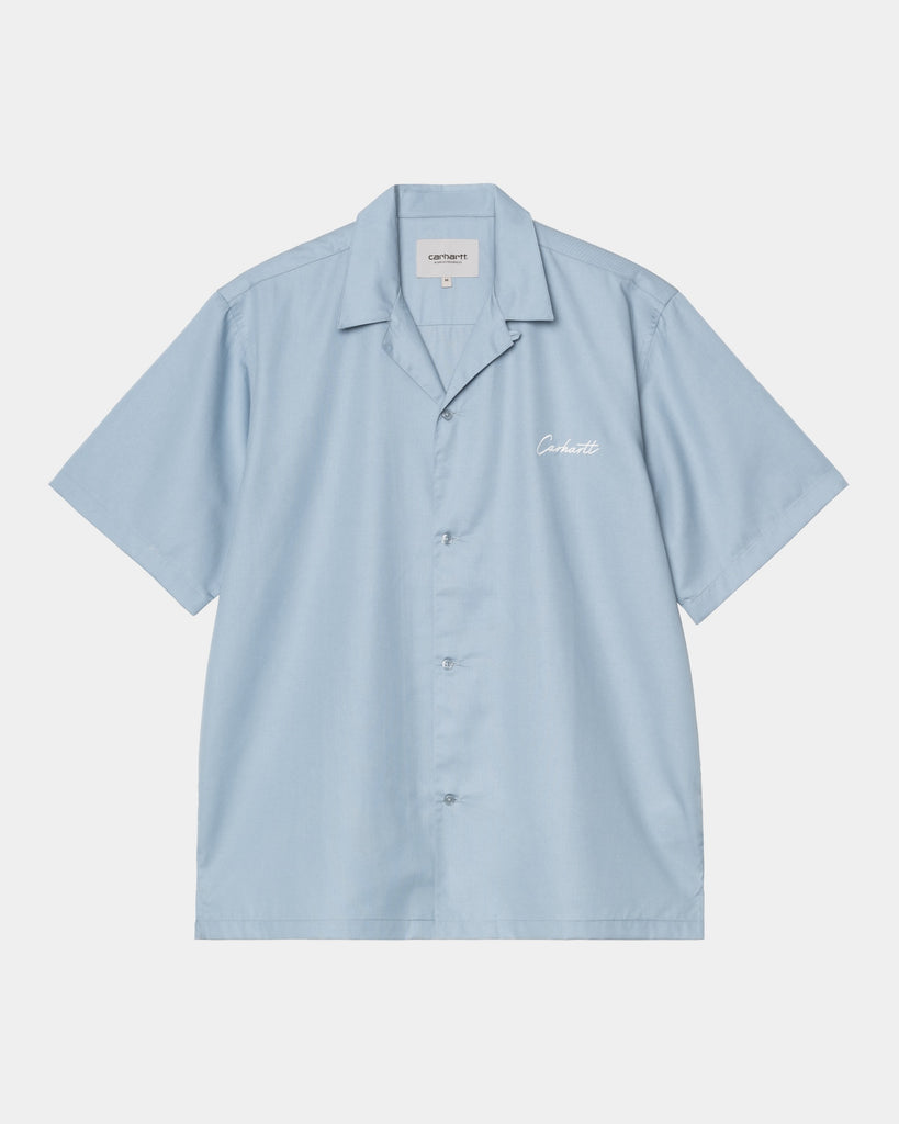 carhartt work in progress Carhartt WIP Delray Shirt | Frosted Blue / White