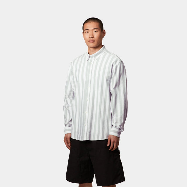Carhartt Work In Progress Carhartt WIP Dillion Stripe Shirt | Park / White