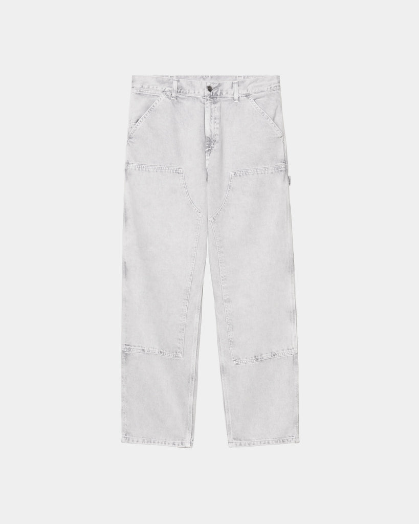 carhartt work in progress Carhartt WIP Double Knee Pant - Chalk Wash | Black