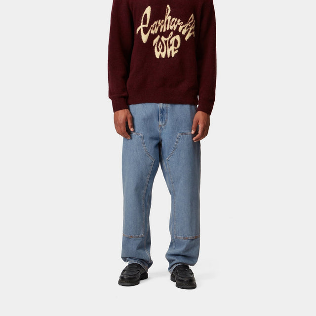 Carhartt Work In Progress Carhartt WIP Double Knee Pant - Denim | Blue (stone Bleached)
