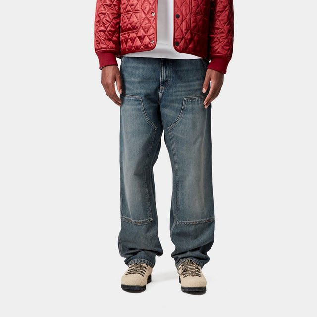 Carhartt Work In Progress Carhartt WIP Double Knee Pant - Denim | Blue (worn Used Wash)