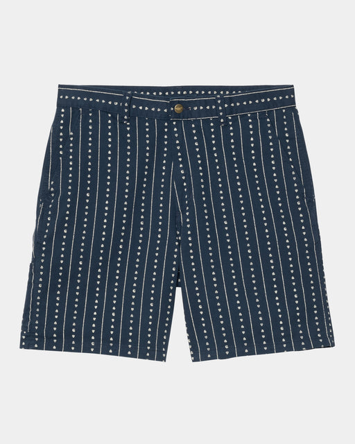 Carhartt Work In Progress Carhartt WIP Drewe Short | Ink / Natural Heart C Pinstripe