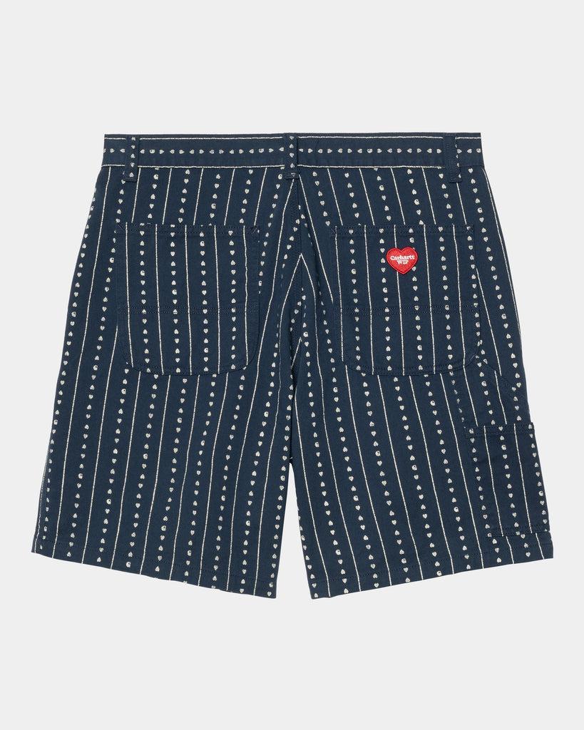 carhartt work in progress Carhartt WIP Drewe Short | Ink / Natural Heart C Pinstripe