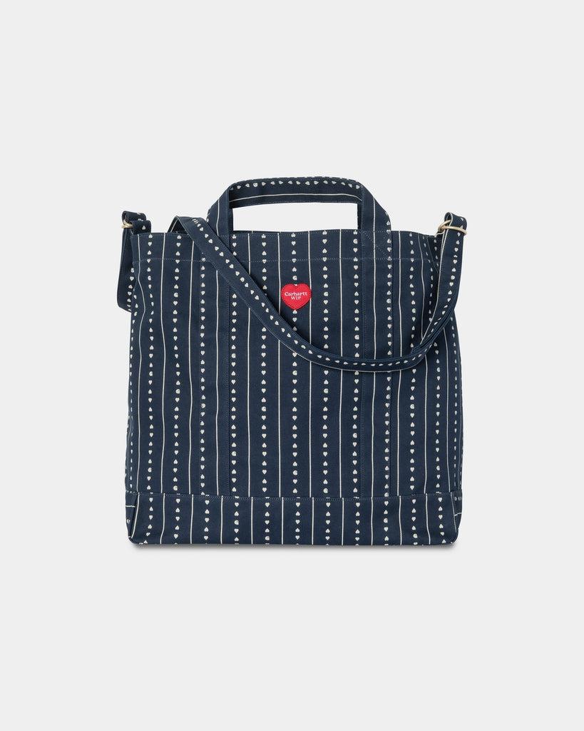 carhartt work in progress Carhartt WIP Drewe Tote | Ink / Natural Heart C Pinstripe