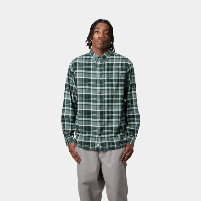 Carhartt Work In Progress Carhartt WIP Fendrick Check Shirt | Deep Lagoon