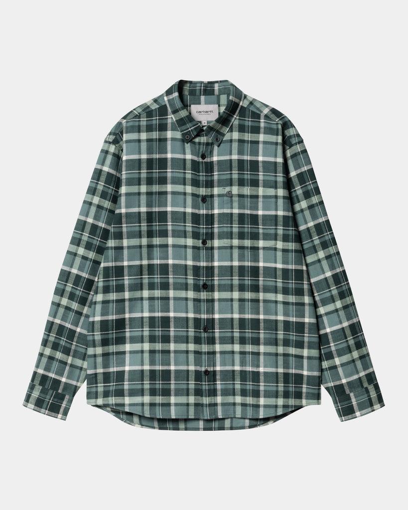 carhartt work in progress Carhartt WIP Fendrick Check Shirt | Deep Lagoon