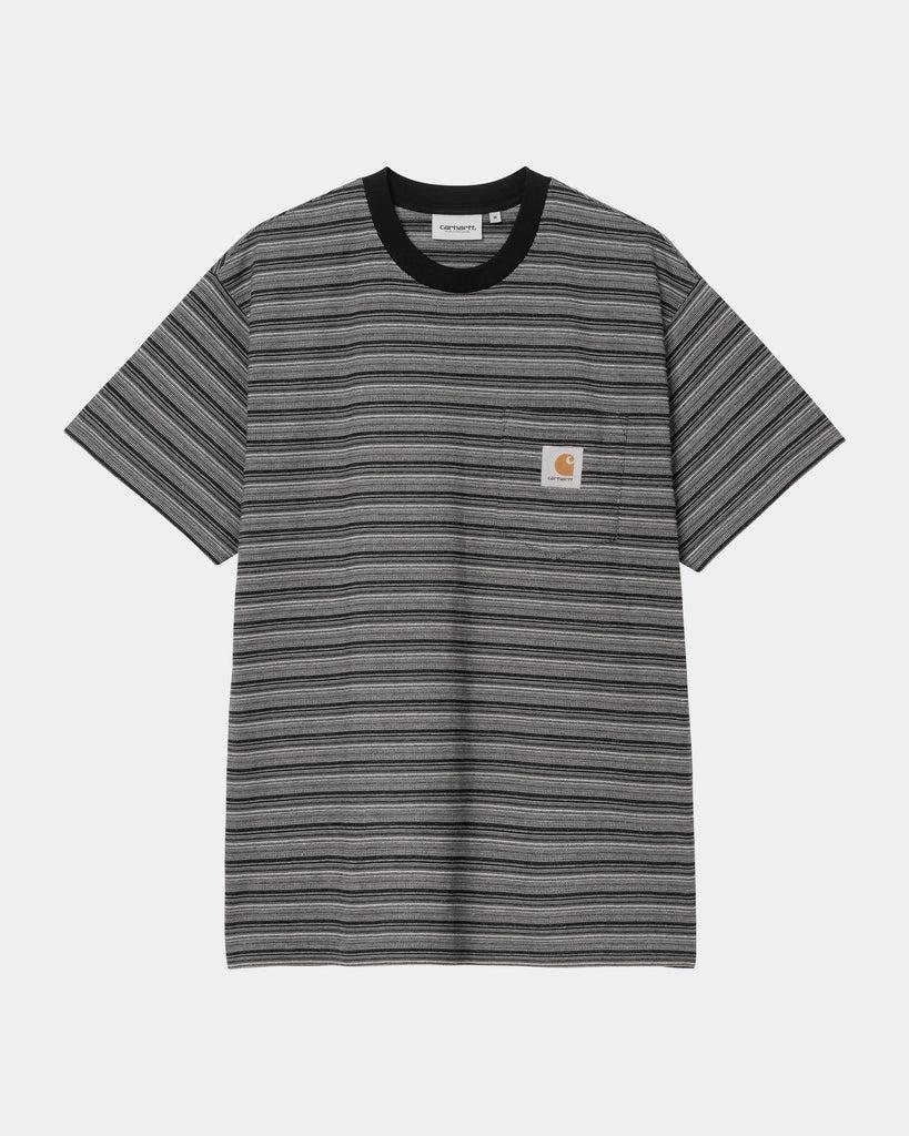carhartt work in progress Carhartt WIP Gellar Stripe Pocket T-Shirt | Black
