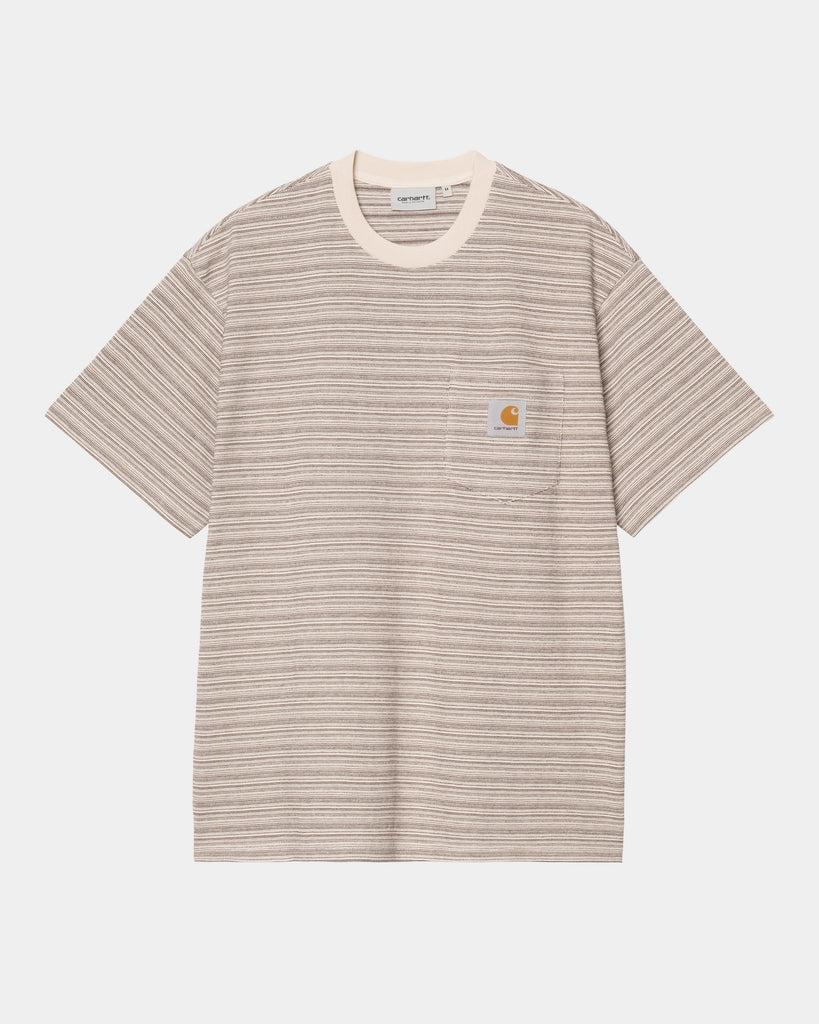 carhartt work in progress Carhartt WIP Gellar Stripe Pocket T-Shirt | Wax