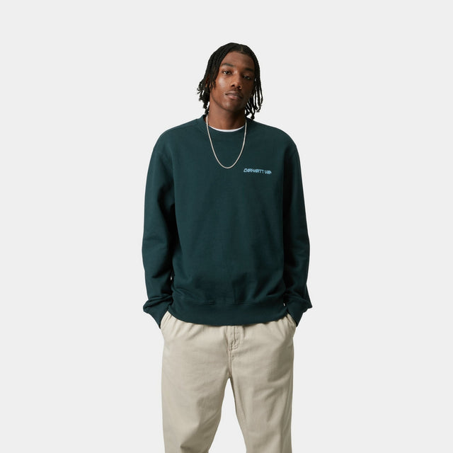 Carhartt Work In Progress Carhartt WIP Greatest Flicks Sweatshirt | Deep Lagoon