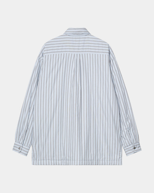 Carhartt Work In Progress Carhartt WIP Grimsby Stripe Shirt Jacket | Blue Fog