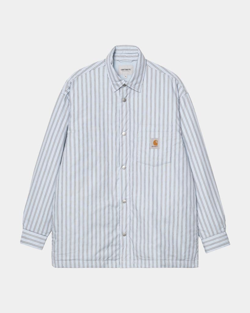 carhartt work in progress Carhartt WIP Grimsby Stripe Shirt Jacket | Blue Fog