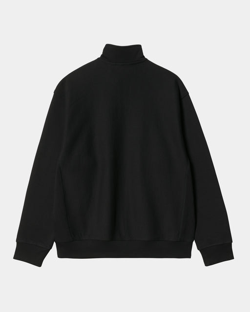 Carhartt Work In Progress Carhartt WIP Half Zip American Script Sweatshirt | Black