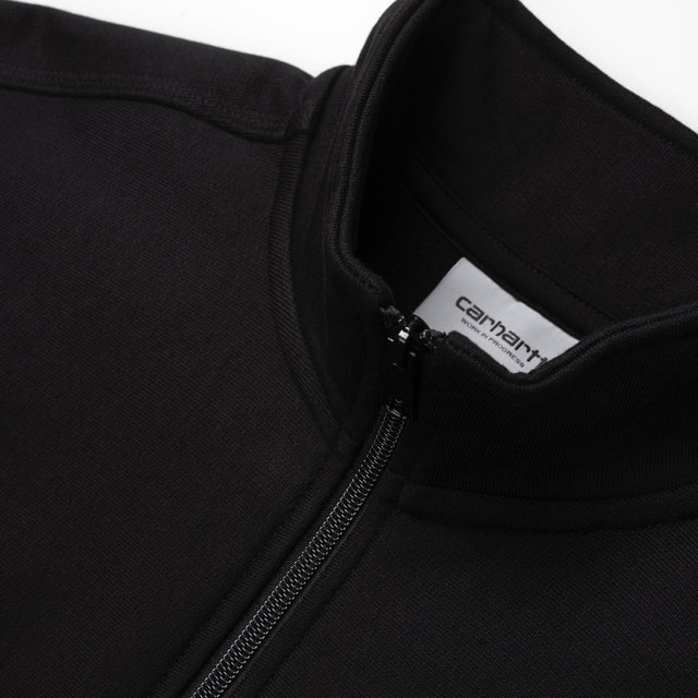Carhartt Work In Progress Carhartt WIP Half Zip American Script Sweatshirt | Black