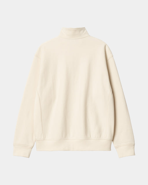 Carhartt Work In Progress Carhartt WIP Half Zip American Script Sweatshirt | Natural