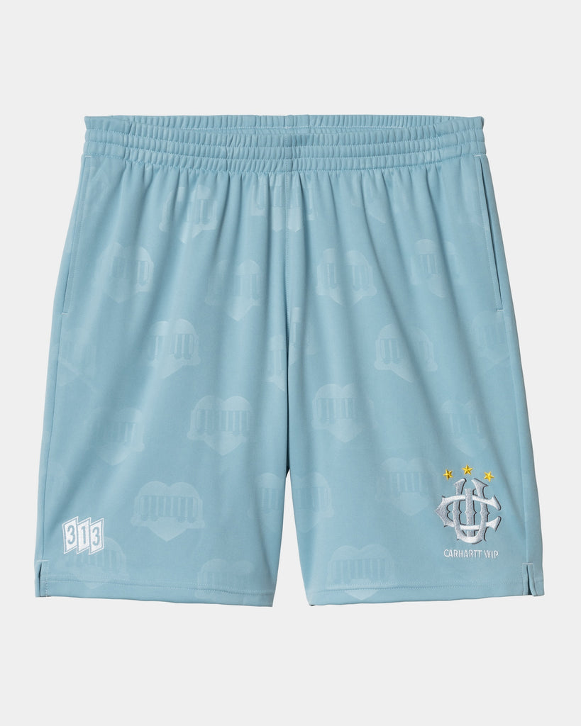 carhartt work in progress Carhartt WIP Hartt’s Football Short | Bluebird Heart Train Jacquard