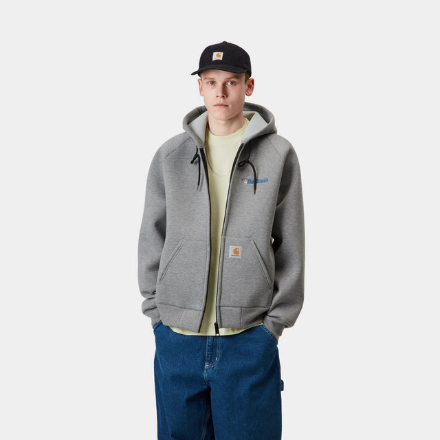 Carhartt Work In Progress Carhartt WIP Harttronix Car-Lux Hooded Jack | Dark Grey Heather / Grey