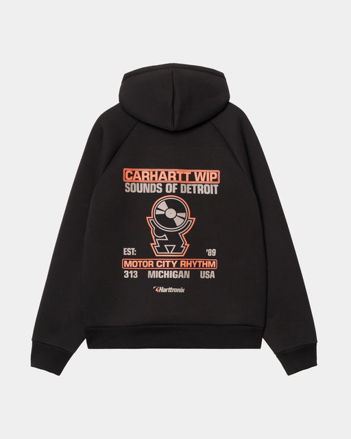 Carhartt Work In Progress Carhartt WIP Harttronix Car-Lux® Hooded Jacket | Black / Grey Heather