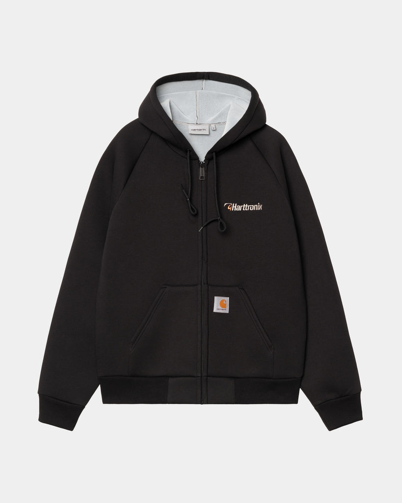 carhartt work in progress Carhartt WIP Harttronix Car-Lux® Hooded Jacket | Black / Grey Heather