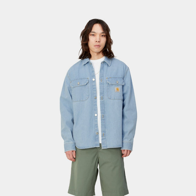 Carhartt Work In Progress Carhartt WIP Harvey Shirt Jacket | Blue (stone Bleached)