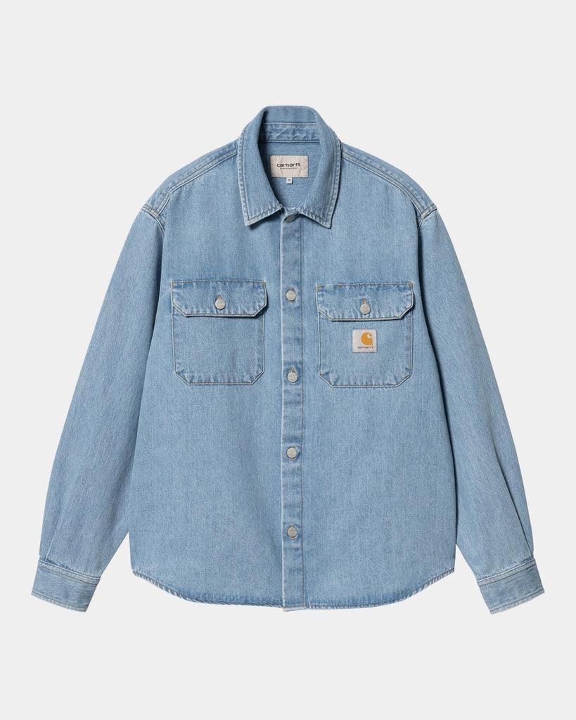 carhartt work in progress Carhartt WIP Harvey Shirt Jacket | Blue (stone bleached)